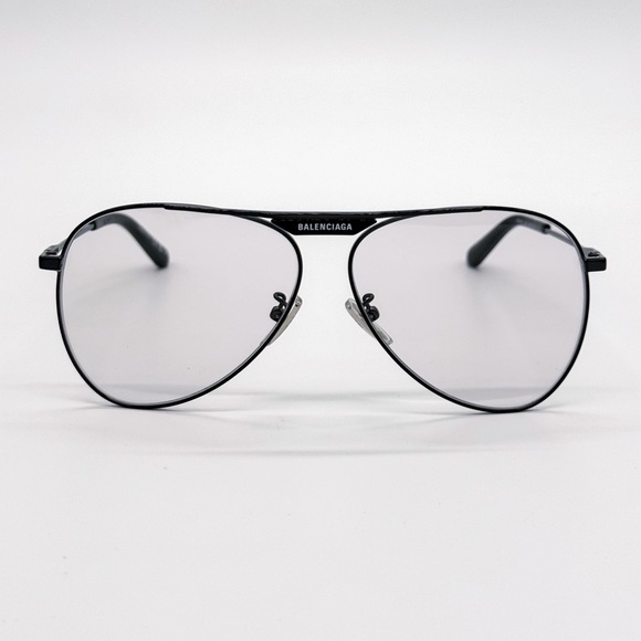 NEW BALENCIAGA BB0244S 004 AVIATOR GREY UNISEX SUNGLASSES BALENCIAGA - Picture 4 of 12